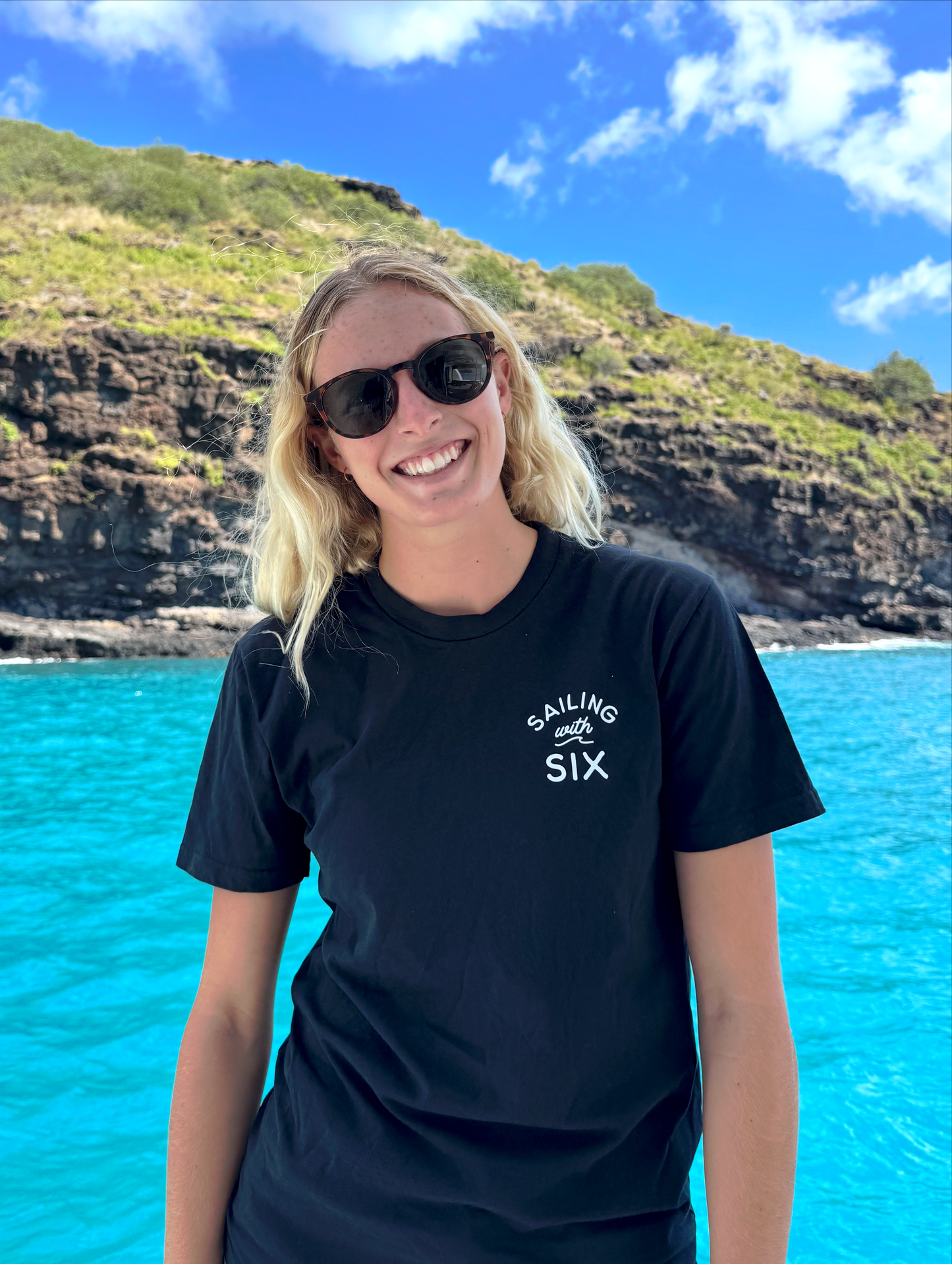 Sailing with Six Premium Crew Tee