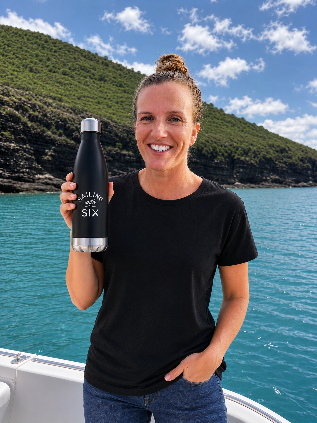 Sailing with Six Stainless Steel Water Bottle